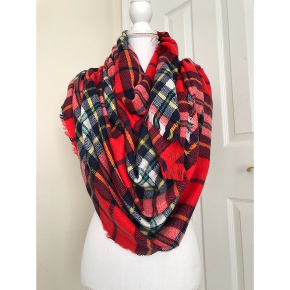 Red flannel scarf Clearance